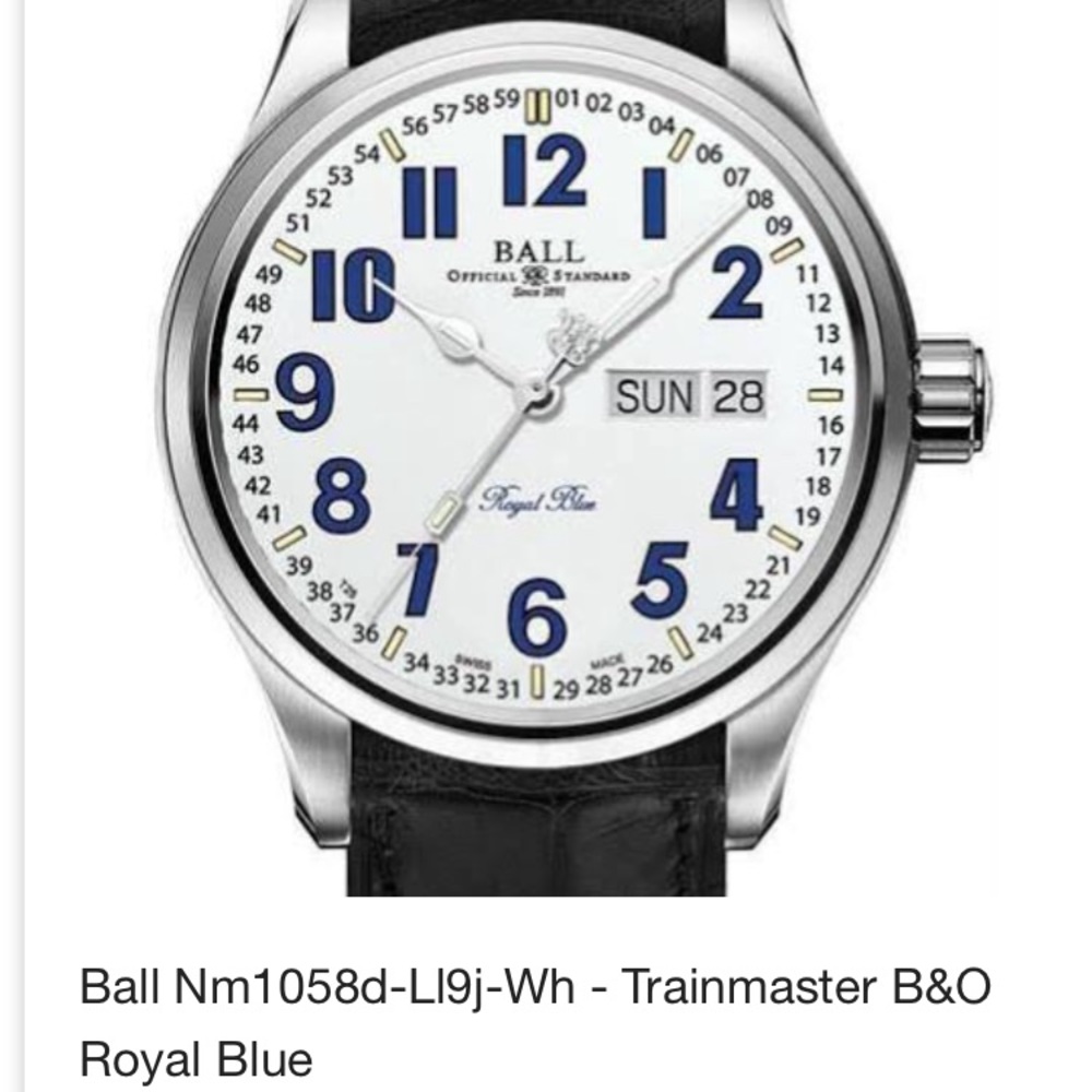 New with tags-Ball Watch Trainmaster B&O